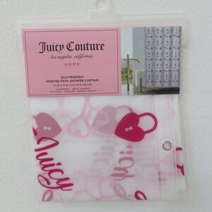 (#124) Juicy Couture Printed PEVA Shower Curtain Bathroom 70" x 72" in